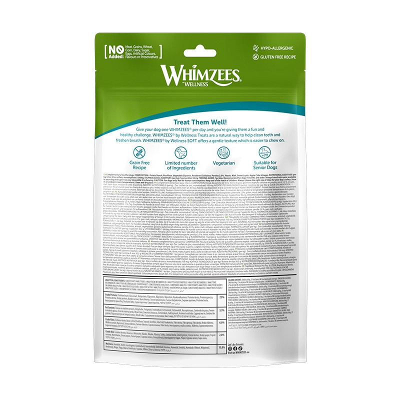 Gryzaki dentystyczne dla psa WHIMZEES Soft XS 56 szt. (8W57WHZ2023EU-SXS) | Platinum Polska